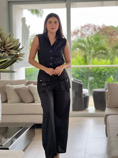 ENTERIZO LARGO TIPO CARGO CON HOMBRERAS SISO