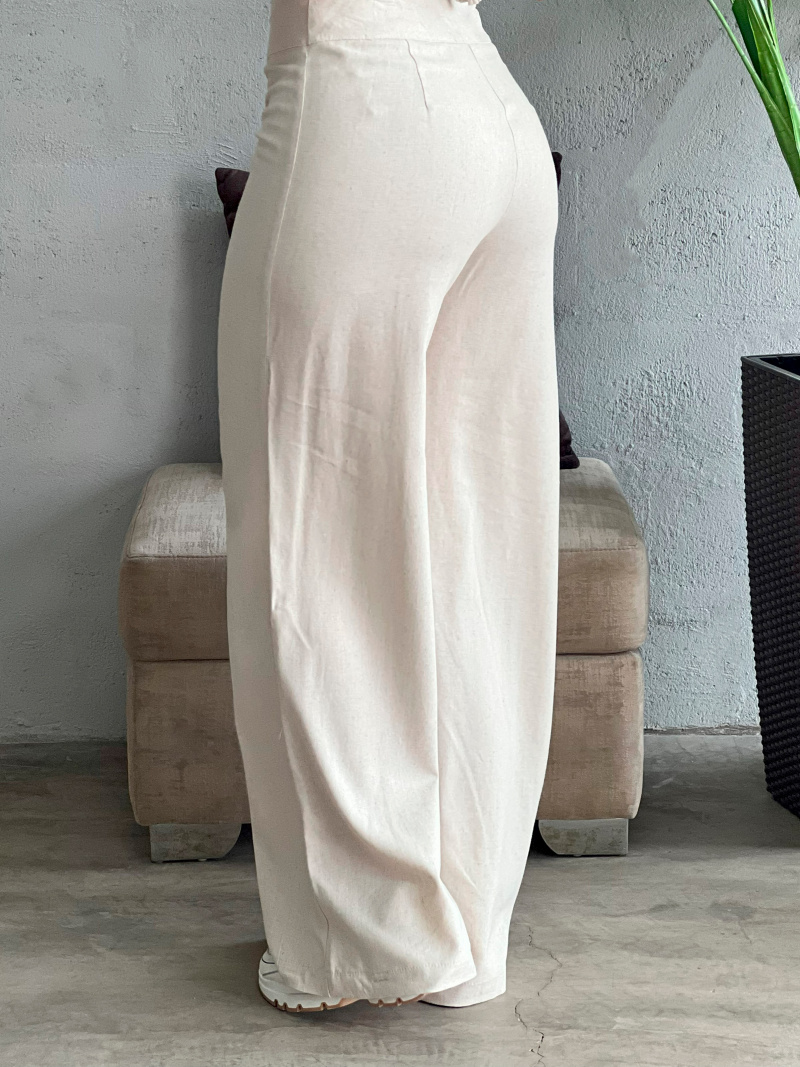 PANTALON CON ALFORZA EN EL DELANTERO Y PRETINA CON CIERRE ADELANTE - Image 5
