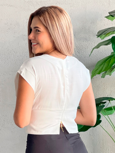 BLUSA DE TIRAS HERRAJE