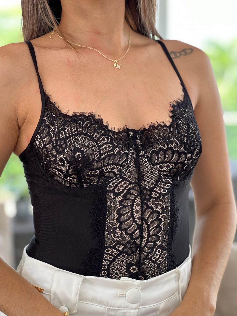 Body con blonda en copas - Image 2